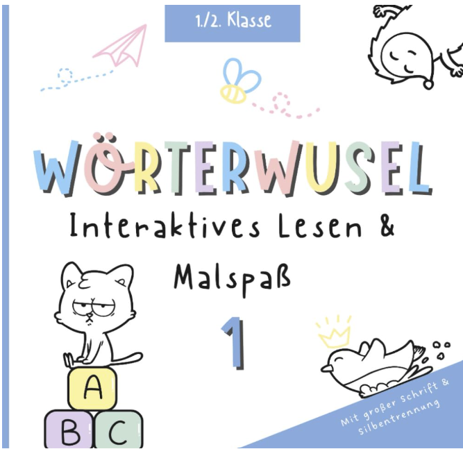 Wörterwusel: Interaktives Lesen & Malspaß 1