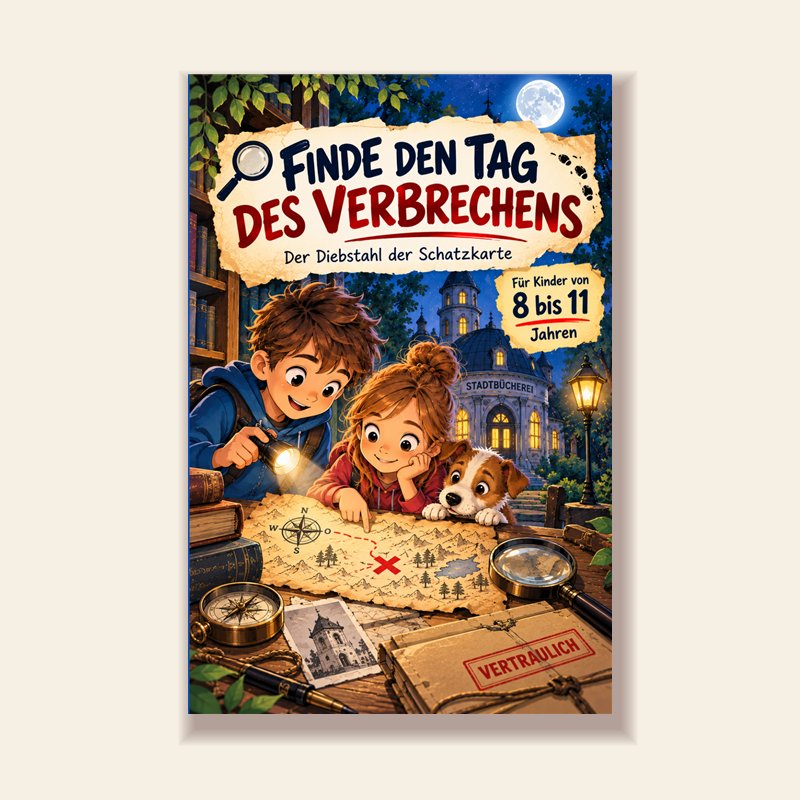 Finde den Tag des Verbrechens – Rätselbuch