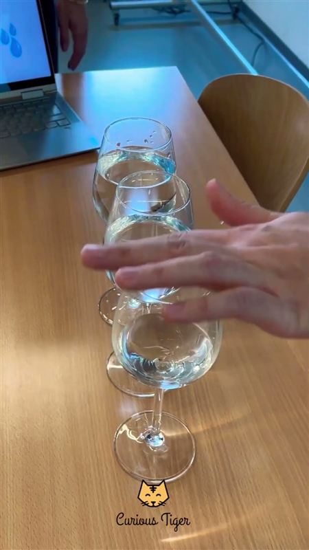 Experiment: singende Gläser
