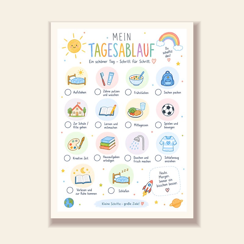 Poster Mein Tagesablauf